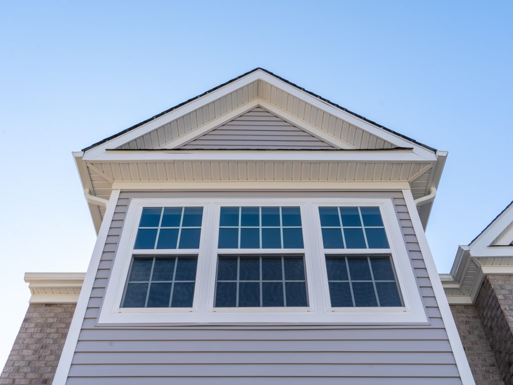 double hung window with fixed top sash and bottom sash